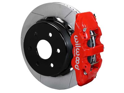 Wilwood 140-18150-R AERO4 Rear 14" Big Brake Kit, Red for Big Ford New Style 2.50" Offset 6 Lug / Wilwood 140-18150-R AERO4 Rear Big Brake Kit