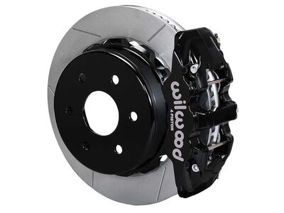 Wilwood 140-18150 AERO4 Rear 14" Big Brake Kit, Black for Big Ford New Style 2.50" Offset 6 Lug / Wilwood 140-18150 AERO4 Rear Big Brake Kit