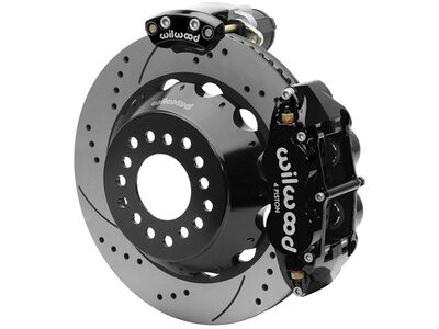 Wilwood 140-18152-D SL4R Rear 12.88" EPB Brake Kit, Drilled, Black, Big Ford New Style 2.5" OS 6 Lug / Wilwood 140-18152-D SL4R EPB Rear Big Brake Kit