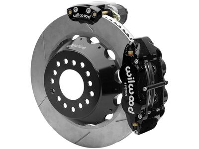 Wilwood 140-18152 FNSL4R Rear 12.88" EPB Brake Kit, Black for Big Ford New Style 2.50" Offset 6 Lug / Wilwood 140-18152 SL4R EPB Rear Big Brake Kit