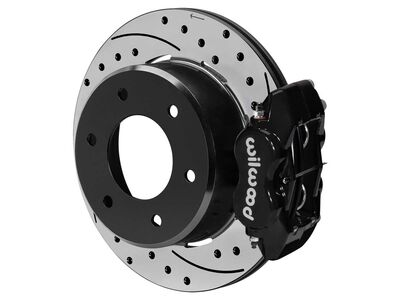 Wilwood 140-18158-D Dynalite-Pro Rear 12.19" Brake Kit, Drilled, Black, 1971-91 Blazer 4x4 2.46" OS / Wilwood 140-18158-D Dynalite Rear Big Brake Kit