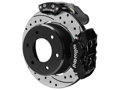 Wilwood 140-18159-D Dynalite Rear 12.19" EPB Brake Kit, Drilled, Black, 1971-91 Blazer 4x4 2.46" OS / Wilwood 140-18159-D Dynalite EPB Big Brake Kit