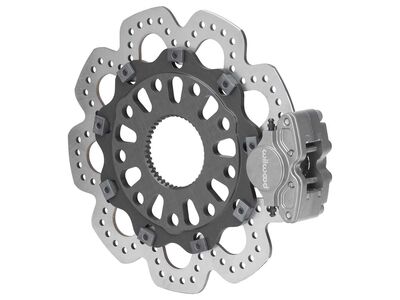Wilwood 140-18215 GP200 Sprint Right Rear Brake Kit, 10.50" Scalloped Steel Rotor / Wilwood 140-18215 GP200 Rear Big Brake Kit