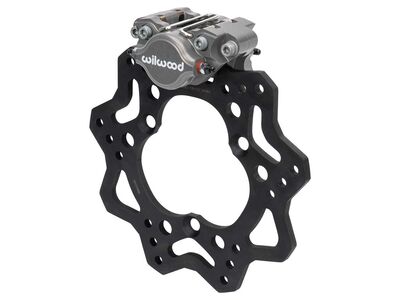 Wilwood 140-18222 Dynapro Single Left Front Sprint Brake Kit, 3.25-Mount 3-Lug 10.2" Scalloped Rotor / Wilwood 140-18222 Dynapro Single Sprint Brake Kit