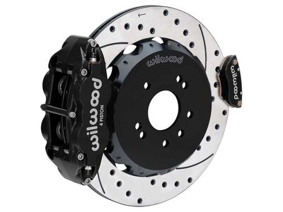 Wilwood 140-18271-D FNSL4R MC4 Rear 13.50" Big Brake Kit, Drilled, Black for 1989-1998 Nissan 240SX / Wilwood 140-18271-D SL4R MC4 Rear Big Brake Kit