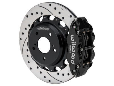 Wilwood 140-18274-D FNSL4R Rear 13.50" Big Brake Kit, Drilled, Black for 1989-2002 Nissan Skyline / Wilwood 140-18274-D SL4R Rear Big Brake Kit