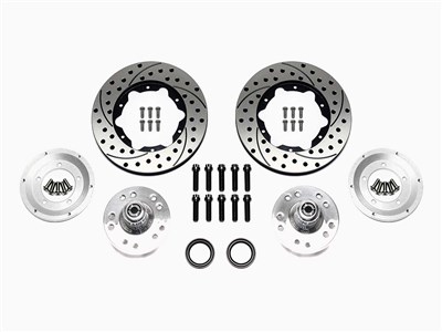 Wilwood 140-2261-D Front 11" Drilled Rotor & Hub Kit for 1975-1980 Granada Spindle / Wilwood 140-2261-D Hub Kit