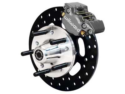 Wilwood 140-4399-BD Dynapro Single Front Drag Brake Kit with Drilled Rotors for Chassis Engineering / Wilwood 140-4399-BD Big Brake Kit