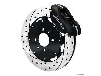 Wilwood 140-7015-D Black Forged Dynalite Drilled Front Big Brake Kit 2002-2006 Mitsubishi Lancer / Wilwood 140-7015-D Big Brake Kit