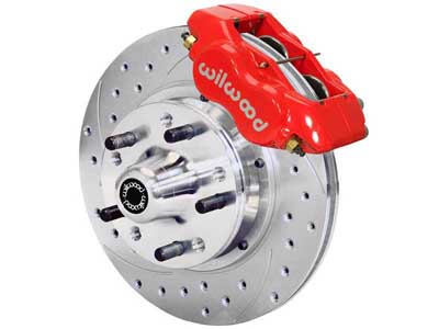 Wilwood 140-7675-ZR Dynalite 12.19" Front Hub Brake Kit, Zinc Plated, Red, 1964-1974 GM Cars / Wilwood 140-7675-ZR Big Brake Kit