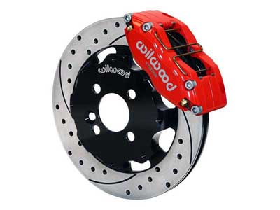 Wilwood 140-8528-DR Dynapro 12" Front Brake Kit, Red, Drilled, 2002-2015 Mini Cooper 4-Lug / Wilwood 140-8528-DR Big Brake Kit