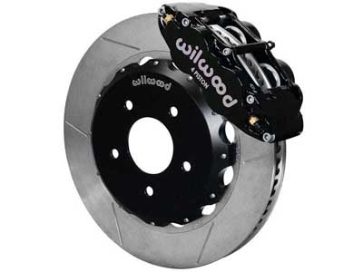 Wilwood 140-9013 Superlite 4 Front 13" Big Brake Kit, Slotted, Black, 2005-2010 Scion tC / Wilwood 140-9013 Big Brake Kit