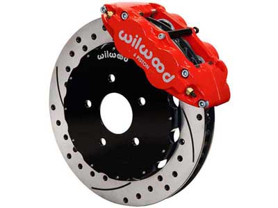 Wilwood 140-9300-DR SL6R Front 14" Big Brake Kit, Red, Drilled, 1996-1999 BMW M3, 1998-2001 BMW Z3-M / Wilwood 140-9300-DR BMW Front 14" Big Brake Kit