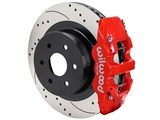 Wilwood 140-9838-DR AERO4 Rear Red Drilled 14.25