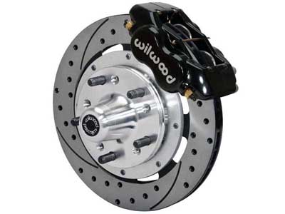 Wilwood 140-9918-D Dynalite 12.19" Front Hub Brake Kit, Drilled, Black, Art Morrison & Roadster Sho / Wilwood 140-9918-D Big Brake Kit