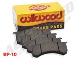 Wilwood 150-8990K BP-10 Brake Pad Set with #6407 Plates for SC Calipers / Wilwood 150-8990K BP-10 Brake Pad Set #6407 Plates