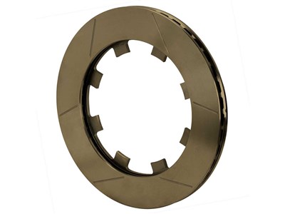 Wilwood 160-16923-B GT 40 Vented Rotor, 8 Lug x 7.18 Snap Ring, 40 VANE, Slotted, Burnished / Wilwood 160-16923-B GT 40 Vented Rotor