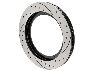 Wilwood 160-16995-BK GT 72 Staggered Vane Drilled & Slotted Right-Hand Rotor, 12 x 10.75 / Wilwood 160-16995-BK GT 72 Staggered Vane Rotor