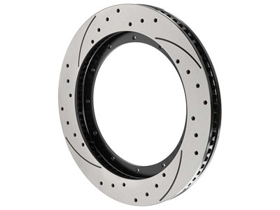 Wilwood 160-16995-BK GT 72 Staggered Vane Drilled & Slotted Right-Hand Rotor, 12 x 10.75 / Wilwood 160-16996-BK GT 72 Staggered Vane Rotor