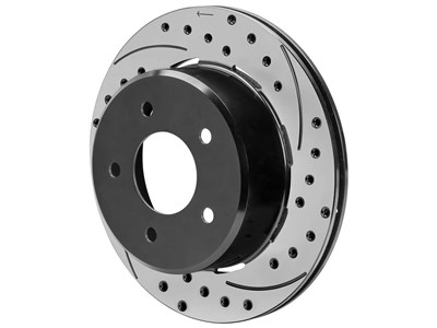 Wilwood 160-17533-BK SRP 32 Vane Drilled & Slotted 5 x 5.00 Left-Hand Rotor / Wilwood 160-17533-BK SRP 32 Vane Rotor