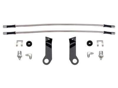 Wilwood 220-17300 Flexline Brake Line Kit, 14 inch, -3, M10-1.0 IF, 1/8 NPT / Wilwood 220-17300 Flexline Brake Line Kit