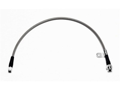 Wilwood 220-9332 Flexline Brake Line Kit, 23in. OAL, M10x1 TO -3, W/Bracket, Left Hand / Wilwood 220-9332 Flexline Brake Line Kit