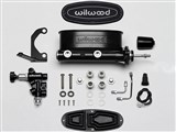 Wilwood 261-15659-BK Compact Tandem Master Cylinder W/RH Bracket, Pushrod & Valve, 7/8" Bore, Black / Wilwood 261-15659-BK Master Cylinder Kit