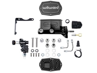 Wilwood 261-17796-BK TC Master Cylinder, 15/16-in, W/P-Valve/Pushrod, Black, RH for Mopar / Wilwood 261-17796-BK TC Master Cylinder