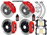 Wilwood SX6R 15" Front & SL4R 13" Rear Brakes, Red, Slotted, Lines, Fluid 2005-2013 Corvette C6 / 
