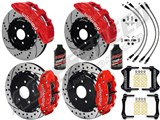 Wilwood SX6R 15" Front & SL4R 13" Rear Brakes, Red, Drilled, Lines, Fluid 2005-2013 Corvette C6 / 