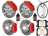 Wilwood DP6A Front & FDL Rear 12" Big Brake Combo Red Slotted, Lines, Fluid, 1962-1972 CDP 2.50 O/S / 