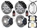 Wilwood DP6A Front & FDL Rear 12" Brake Combo Black Slotted, Lines, Fluid, 1962-1972 CDP 2.50 O/S / 