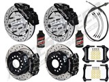 Wilwood Dynapro Front 12" & Rear 11" Big Brakes Black, Drilled, Lines, Fluid, 1962-1972 CDP 2.50 O/S / 