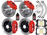 Wilwood SL6R Front & Rear 13" 1-Pc Big Brake Combo Red Slotted, Lines, Fluid, 1962-1972 CDP 2.36 O/S / 