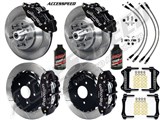 Wilwood SL6R Front & Rear 13" 1-Pc Brake Combo, Black, Slotted, Lines, Fluid, 1962-1972 CDP 2.36 O/S / 
