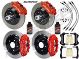 Wilwood SL6R Front & Rear 13" Big Brake Combo Red Slotted, Lines, Fluid, 1962-1972 CDP 2.36 Offset / 