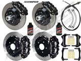 Wilwood SL6R Front & Rear 14" Big Brake Combo Black Slotted, Lines, Fluid, 1962-1972 CDP W/2.36 O/S / 