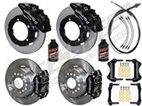 Wilwood DynaPro 12" Front & Rear Big Brake Combo, Black Calipers, 1966-75 Bronco W/Small 2.36" OS / 