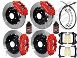 Wilwood Superlite 13" Front & Rear Big Brake Combo, Red, 1966-1975 Bronco W/Small 2.36 OS / 