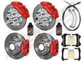 Wilwood Dynapro 12" Front & 11" Rear Brake Kit WITH Drop Spindles Red 1964-1974 GM A/F/X / Wilwood Dynapro Front & Rear Big Brake Combo