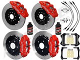 Wilwood AERO6 Front & SL4R Rear 14" Big Brake Kit, Red, Slotted W/Lines & Fluid 2018-up Wrangler JL / ACCESSPEED-WIL-JEEPJL18-A-R
