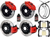 Wilwood Superlite 14" Front & CPB 13" Rear Brakes, Red, Slotted, Lines, Fluid, 1994-2004 Mustang / Wilwood Superlite Front & CPB Rear Big Brake Combo