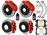 Wilwood Front & Rear Big Brake Package Combo W/Brake Lines & Fluid, Red, 2013-2019 Ram 1500