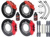 Wilwood Front & Rear UTV Big Brake Kit Combo, Red, Drilled Rotors for 2017-2023 Can-Am Maverick X3 / Wilwood Front & Rear UTV Big Brake Kit Combo