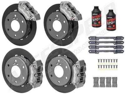 Wilwood Front & Rear Race Big Brake Kit Combo, Gray Ano Calipers, for 2024+ Can-Am Maverick X3 6-Lug / Wilwood Front & Rear Can-Am Big Brake Kit Combo