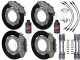 Wilwood Front & Rear Race Big Brake Kit Combo, Gray Ano Calipers for 2014-2023 Polaris RZR-XP1000