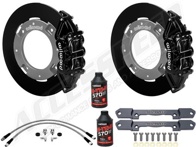 Wilwood Rear UTV Big Brake Kit Combo with Brake Lines, Black, For 2019-up Honda Talon 1000R / Honda Talon 1000R Wilwood Rear Big Brake Combo