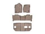 WeatherTech 451665-1-2-4512956 Tan 1st, 2nd Bench & 3rd FloorLiners, 2021+ Ford Expedition / WeatherTech 451665-1-2-4512956 Floor Mat Combo