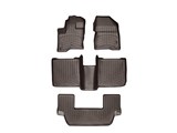 WeatherTech 471295-1-2-6 Cocoa 1st, 2nd Bench & 3rd FloorLiners 2018-2020 Expedition 2018+ Navigator / WeatherTech 471295-1-2-6 FloorLiner Floor Mats