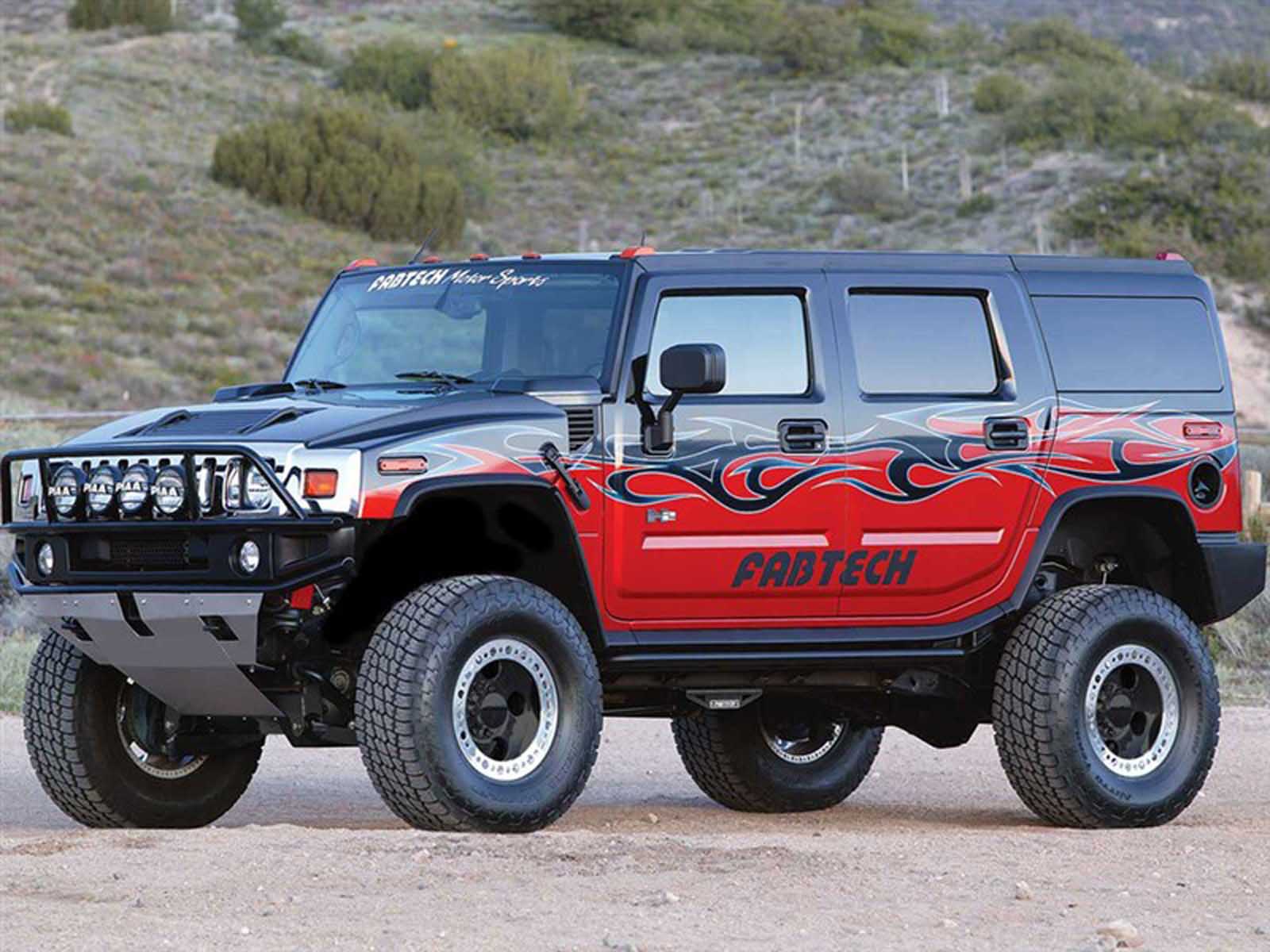 20032005 Hummer H2 Fabtech K5001M 6inch Lift Kit With Stealth Shocks